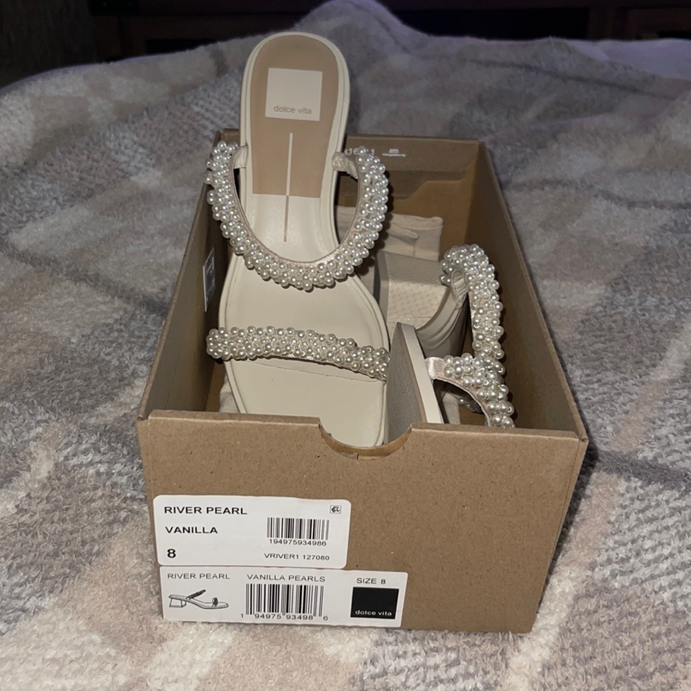 Dolce Vita River Pearl Heels (size 8)
